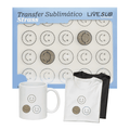 Transfer Strass Smile Pequeno 20x26cm para Sublimação e Personalização