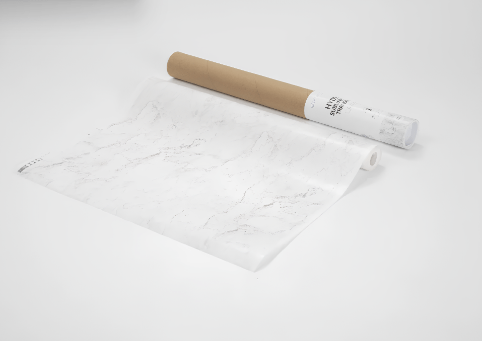Transfer Sublimático Hydro Mármore Branco Rolo 38x1220cm para Sublimação