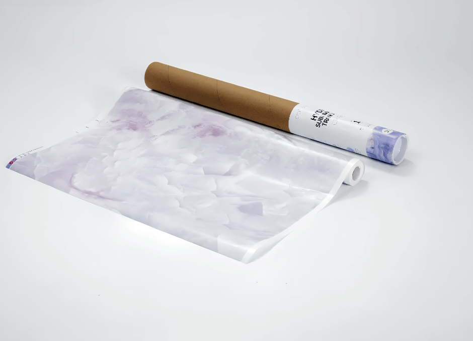 Transfer Sublimático Hydro Mármore Roxo Rolo 38x1220cm para Sublimação