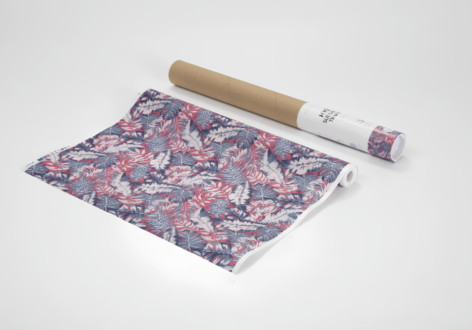 Transfer Sublimático Hydro Roxo Tropical em Rolo 38x1220cm para Sublimação