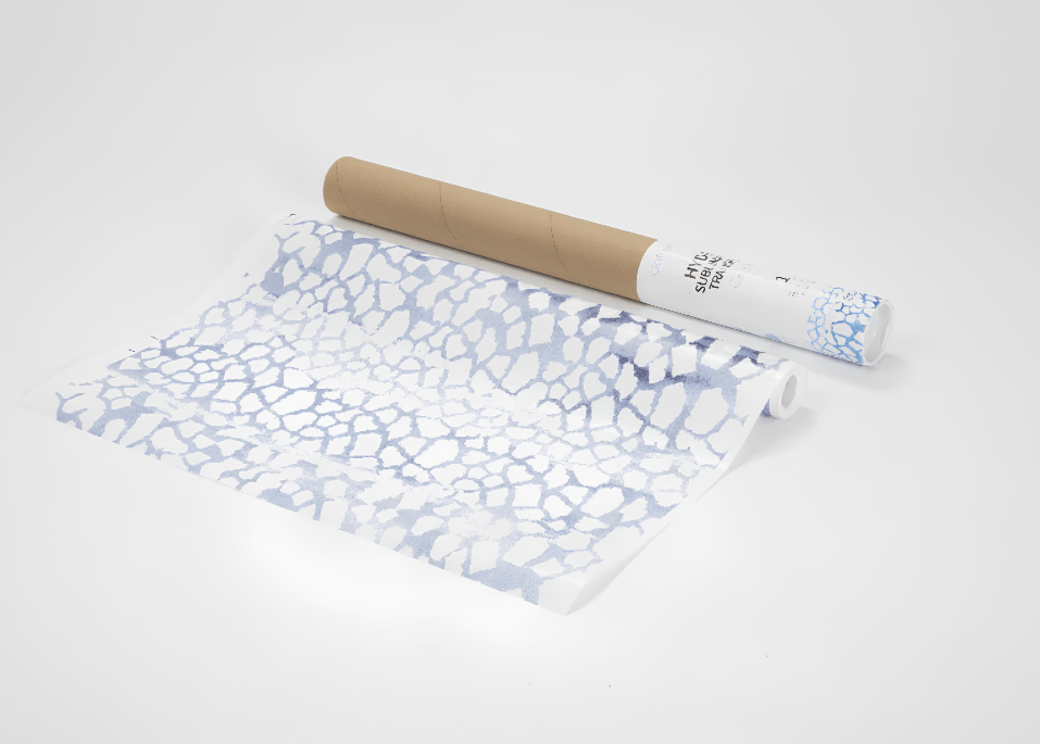 Transfer Sublimático Hydro Unicórnio Azul Rolo 38x1220cm para Sublimação