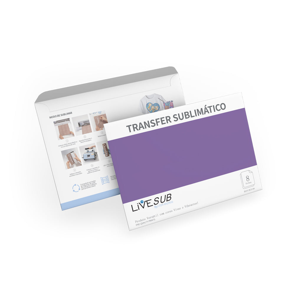 Transfer Sublimático Roxo 30,5x30,5cm para Sublimação e Personalização