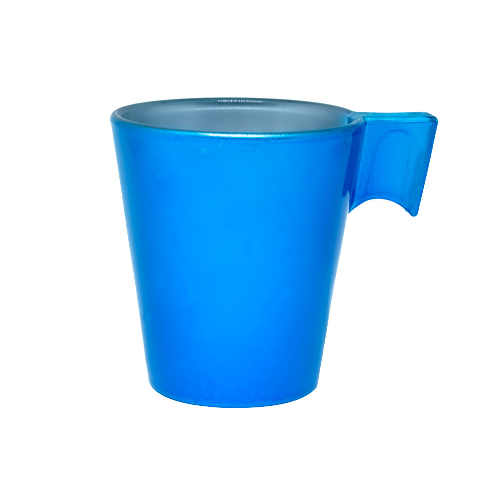 Xícara de Vidro Azul Claro 80ml para Sublimação - Café Express