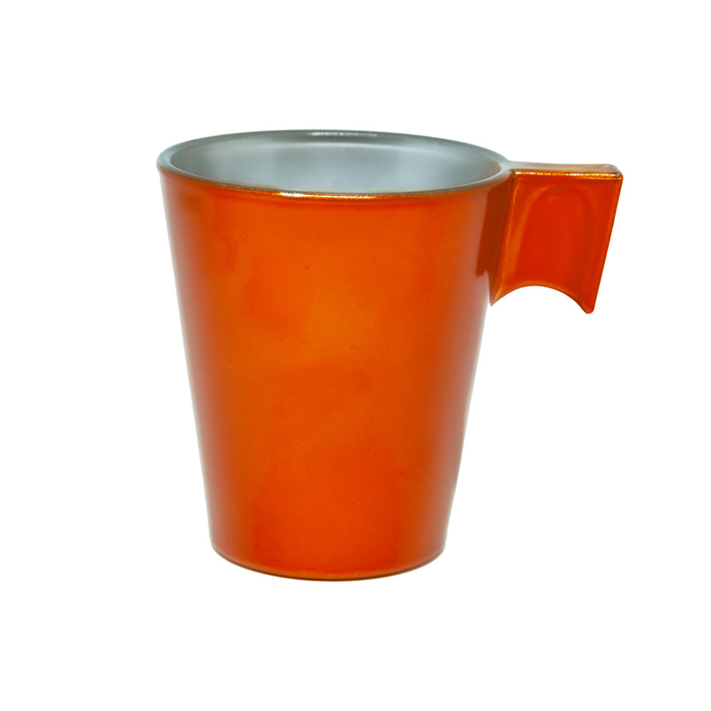 Xícara de Vidro Laranja 80ml para Sublimação - Café e Presentes Personalizados
