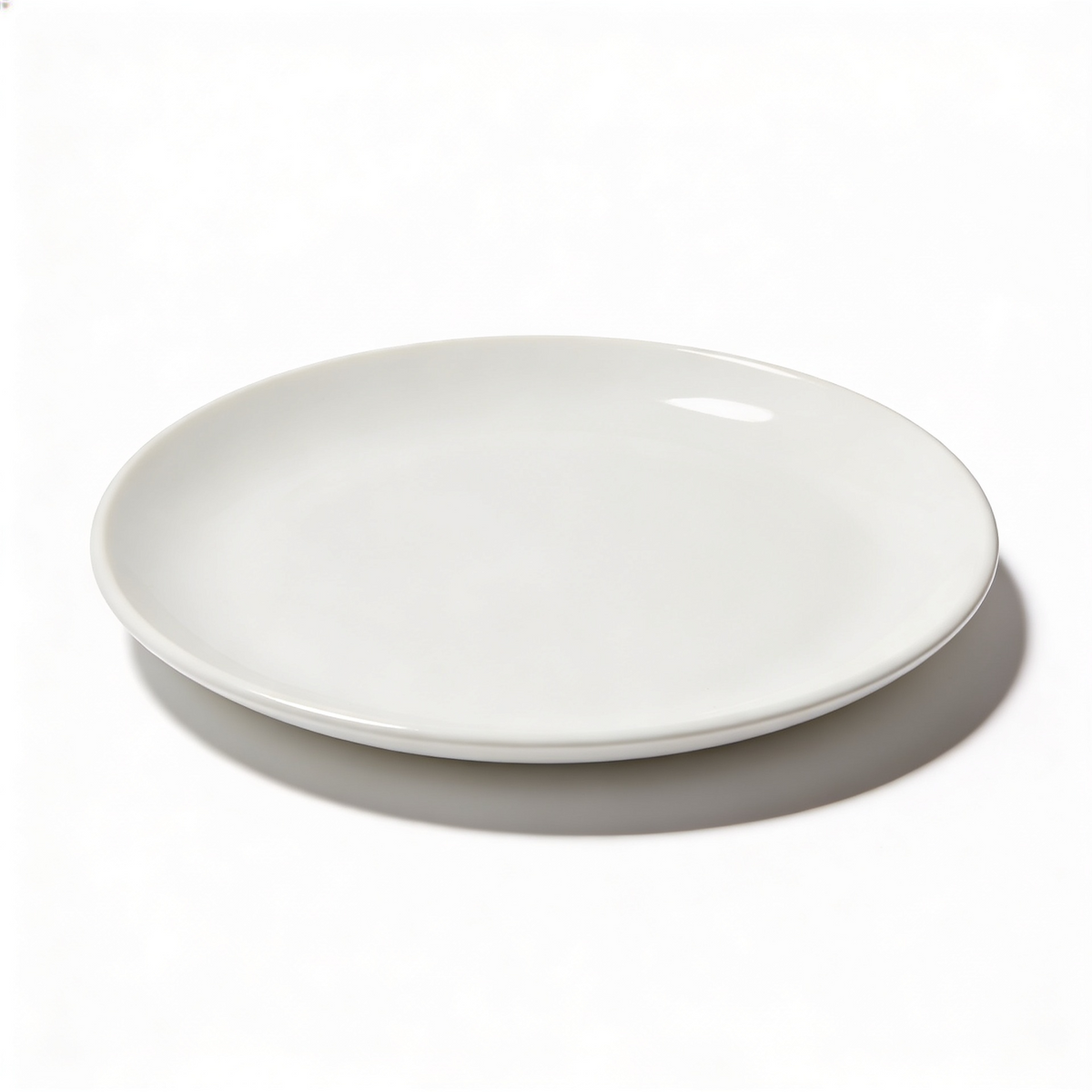 Prato de Cerâmica Domus 26,5 cm Branco para Sublimação (Caixa com 6 unidades)